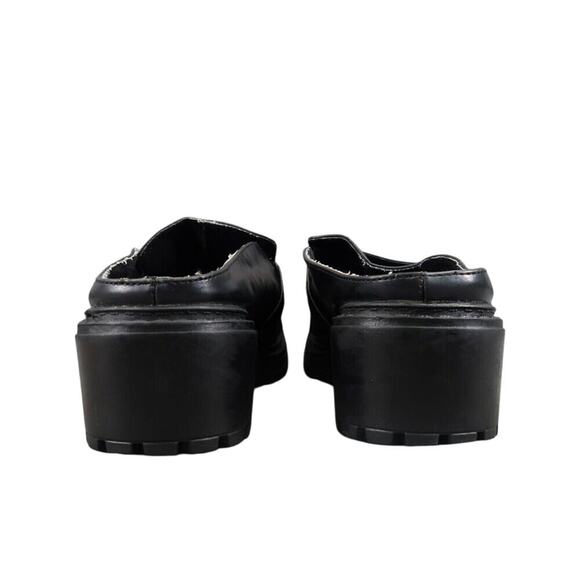 Unionbay Shoes Womens 7 Chunky Clog Loafers Slip On Buckle Strap Y2k 90s Black - Picture 6 of 16